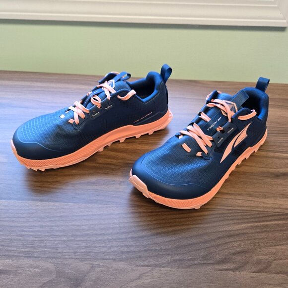 Altra Lone Peak 8, Women's 9.5, Navy/Coral - Picture 7 of 11